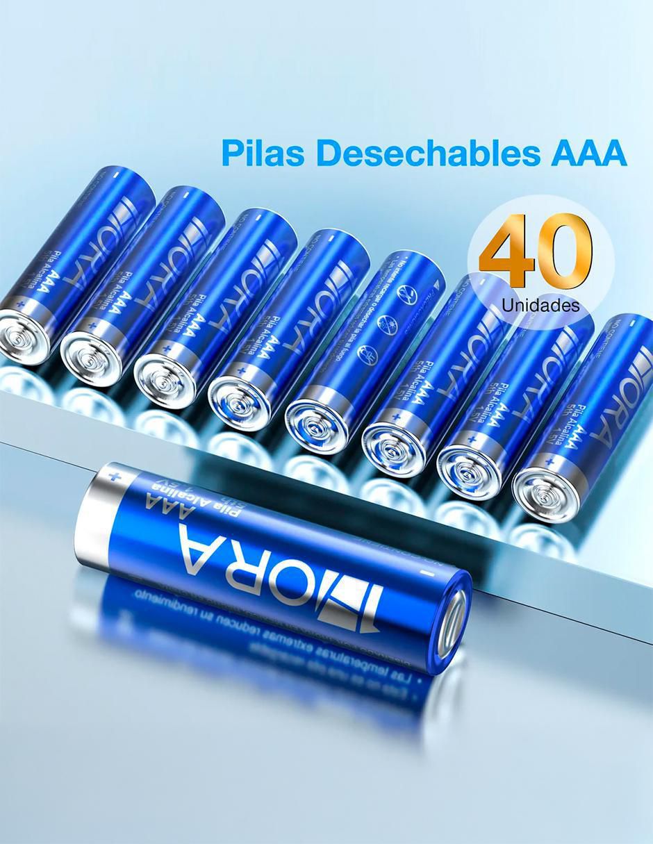 Batería AAA alcalino 1.5 v 3