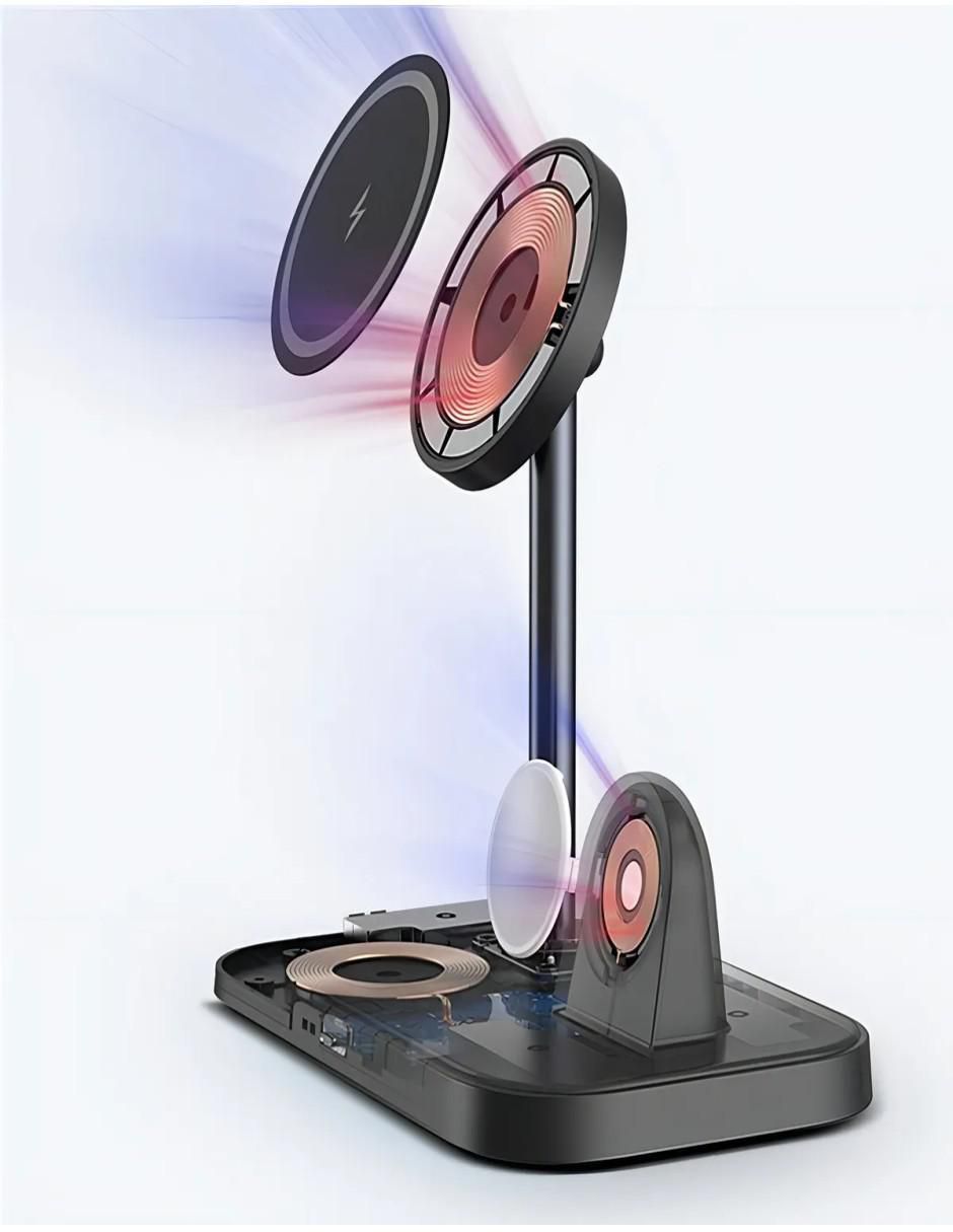 Estación de carga 3 en 1 de 5 w usb tipo c 2