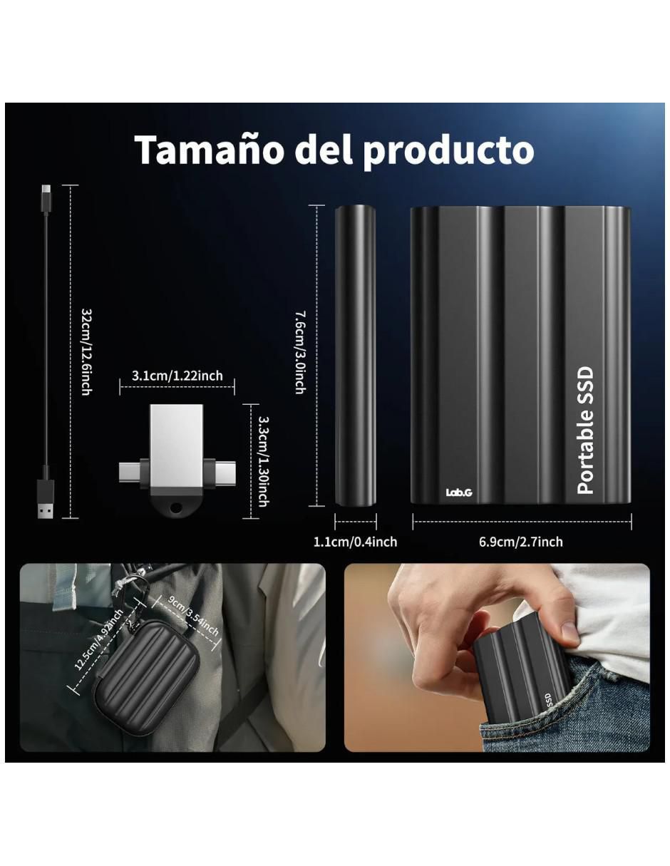 Disco duro externo capacidad 2 TB 5