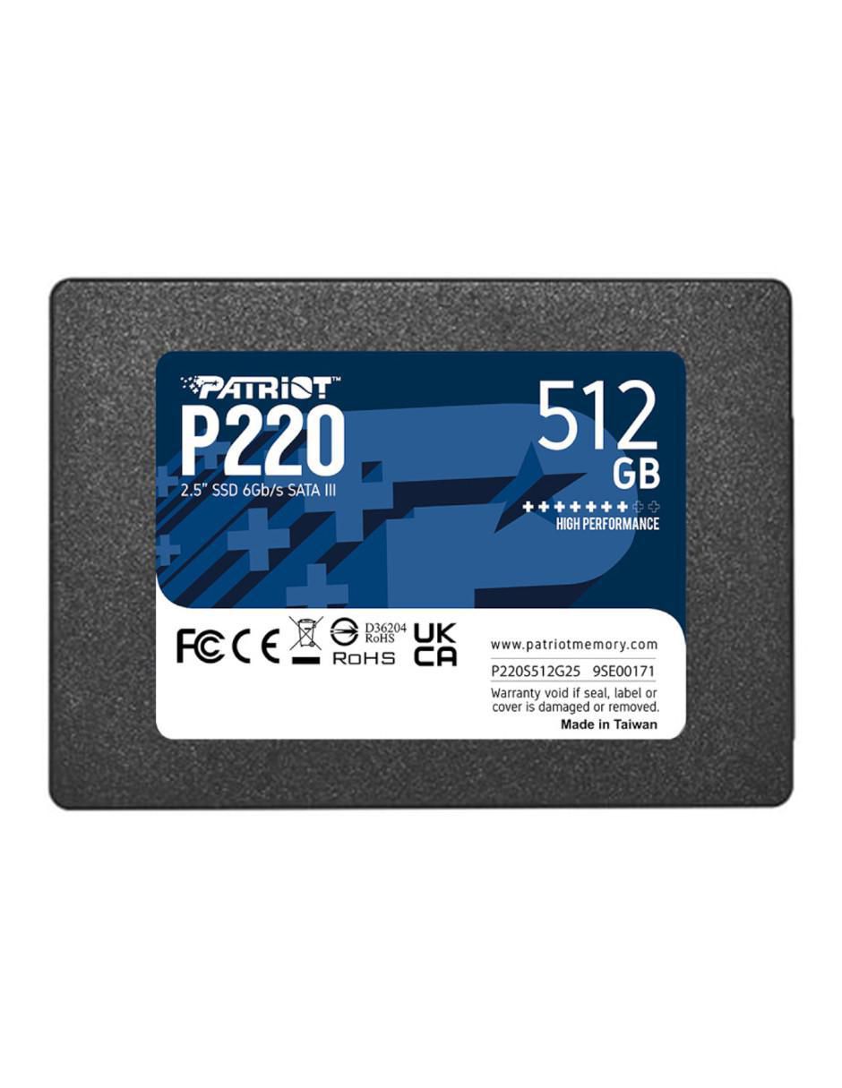Unidad SSD capacidad 512 GB Unidad SSD capacidad 512 GB