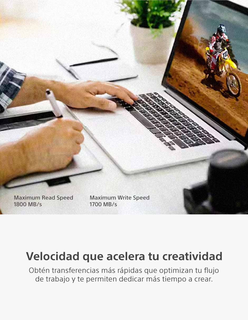 Memoria CFexpress capacidad 480 GB 3