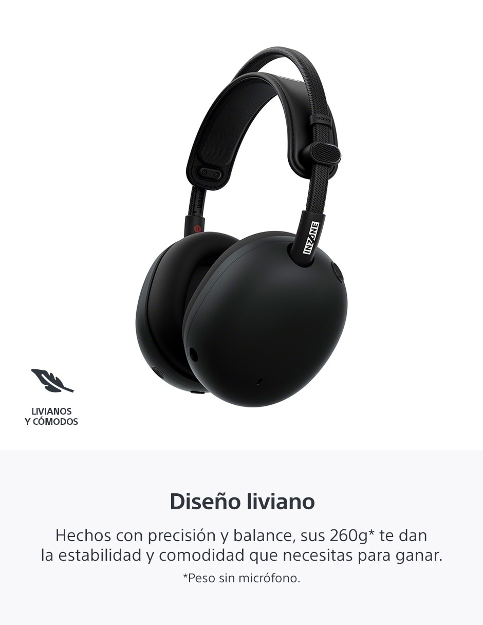 AUDÍFONOS GAMER SONY WH-G910N W, NEGRO