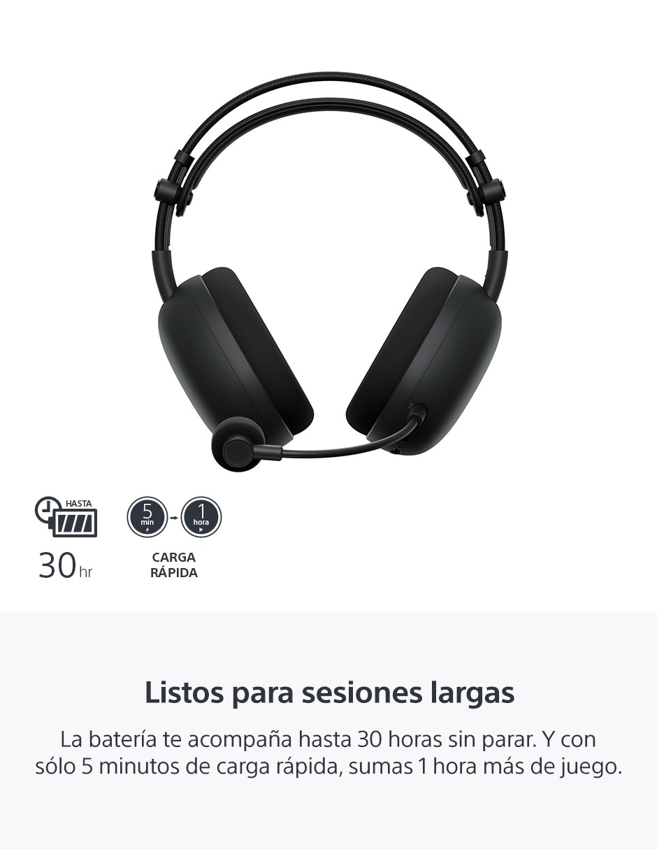 AUDÍFONOS GAMER SONY WH-G910N W, NEGRO