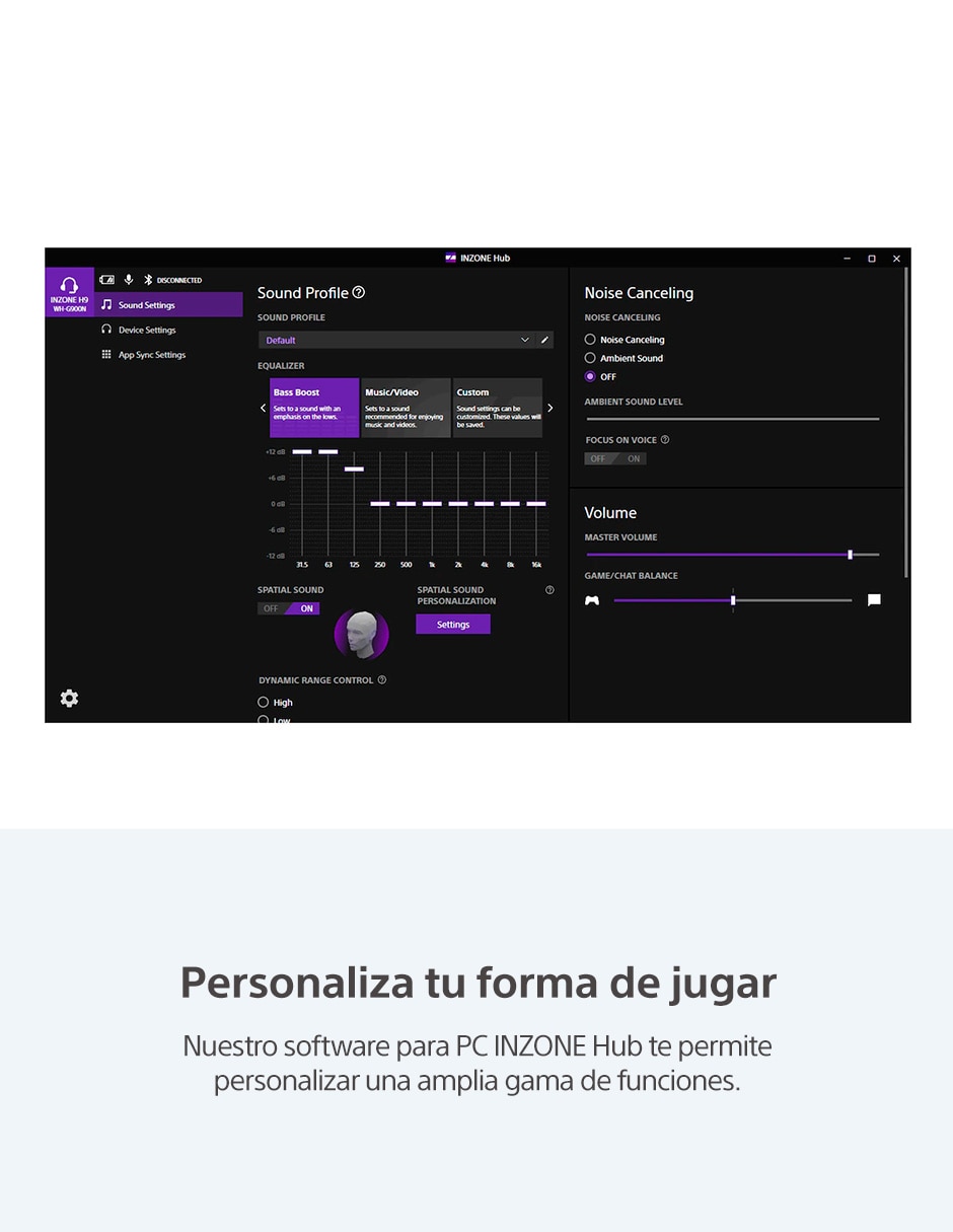 Audífonos gamer over-ear INZONE H3 alámbricos 2