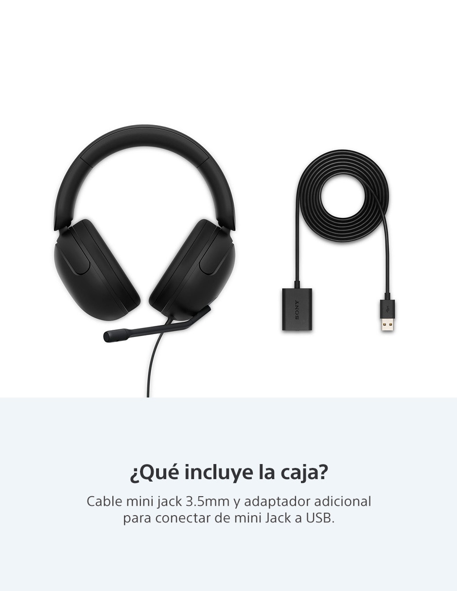 Audífonos gamer over-ear INZONE H3 alámbricos 6