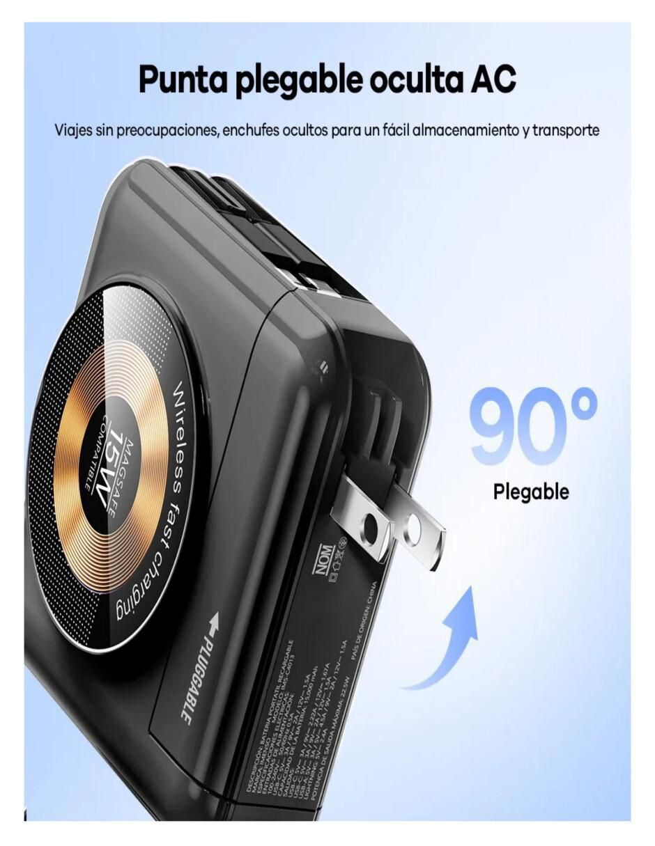Batería portátil 15000 mAh 3