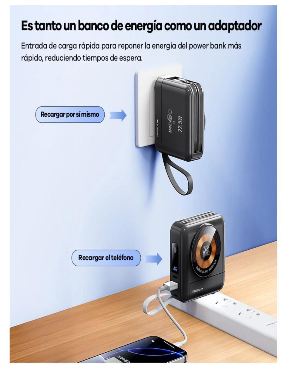 Batería portátil 15000 mAh 4