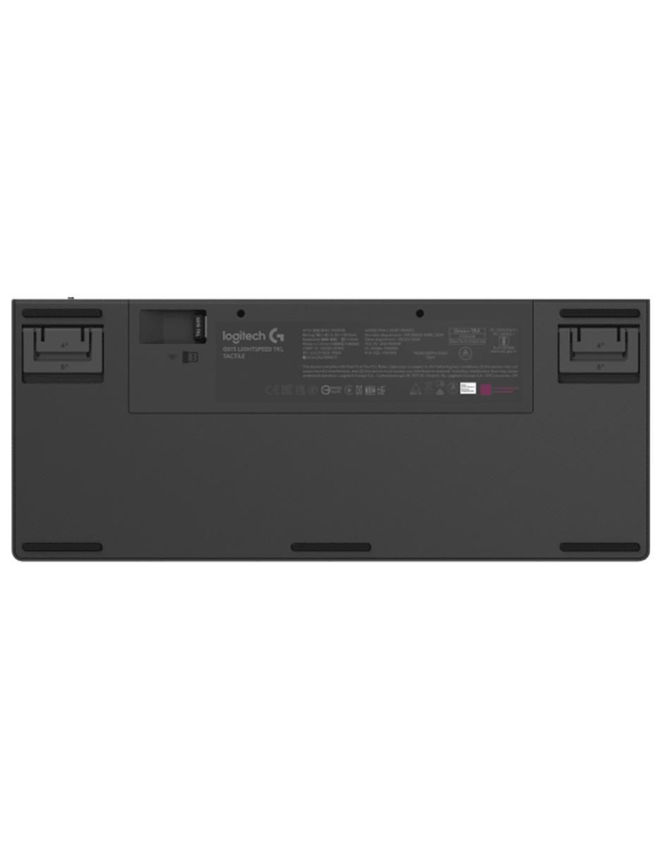 Teclado gamer alámbrico e inalámbrico QWET inglés con interruptor táctiles brown clear G515 Lightspeed TKL RGB 5