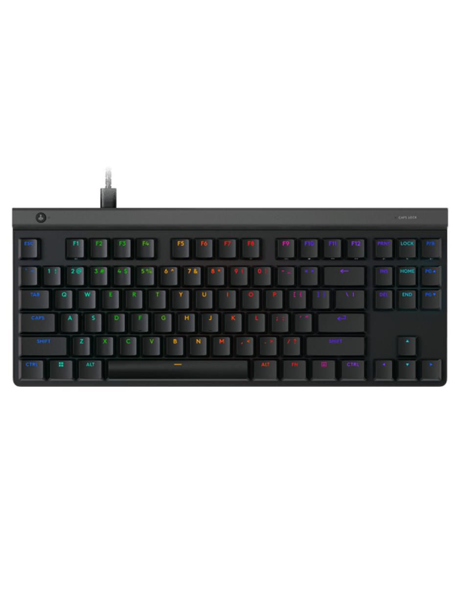 Teclado gamer USB-A 2.0 QWERT inglés con interruptor táctiles logitech 920-012868 / 920-012869
