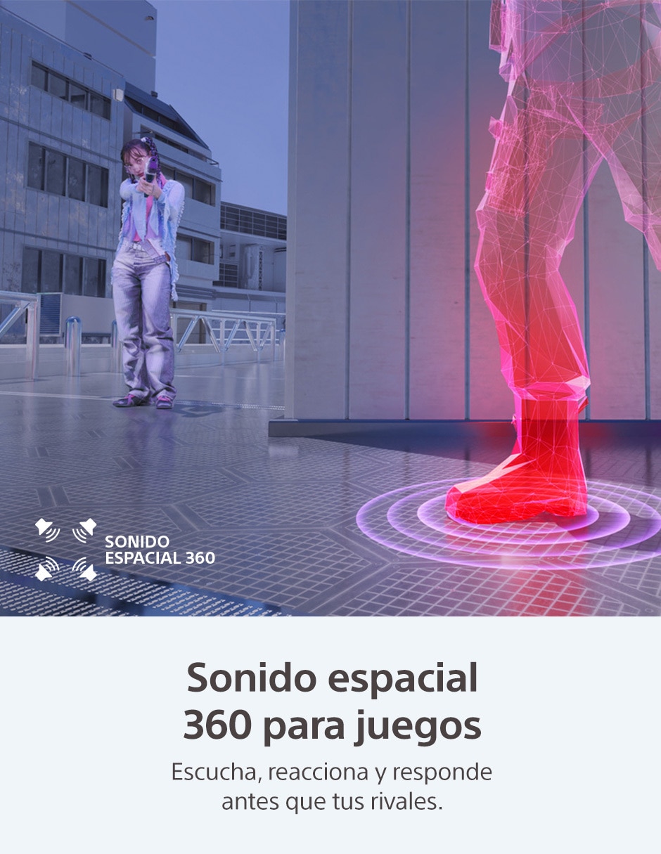 AUDÍFONOS GAMER SONY TRUE WIREL, NEGRO