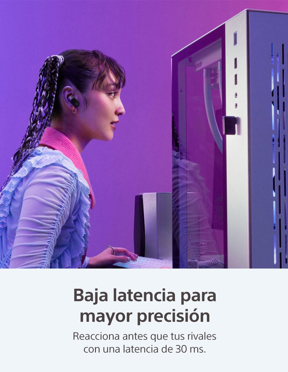 AUDÍFONOS GAMER SONY TRUE WIREL, NEGRO