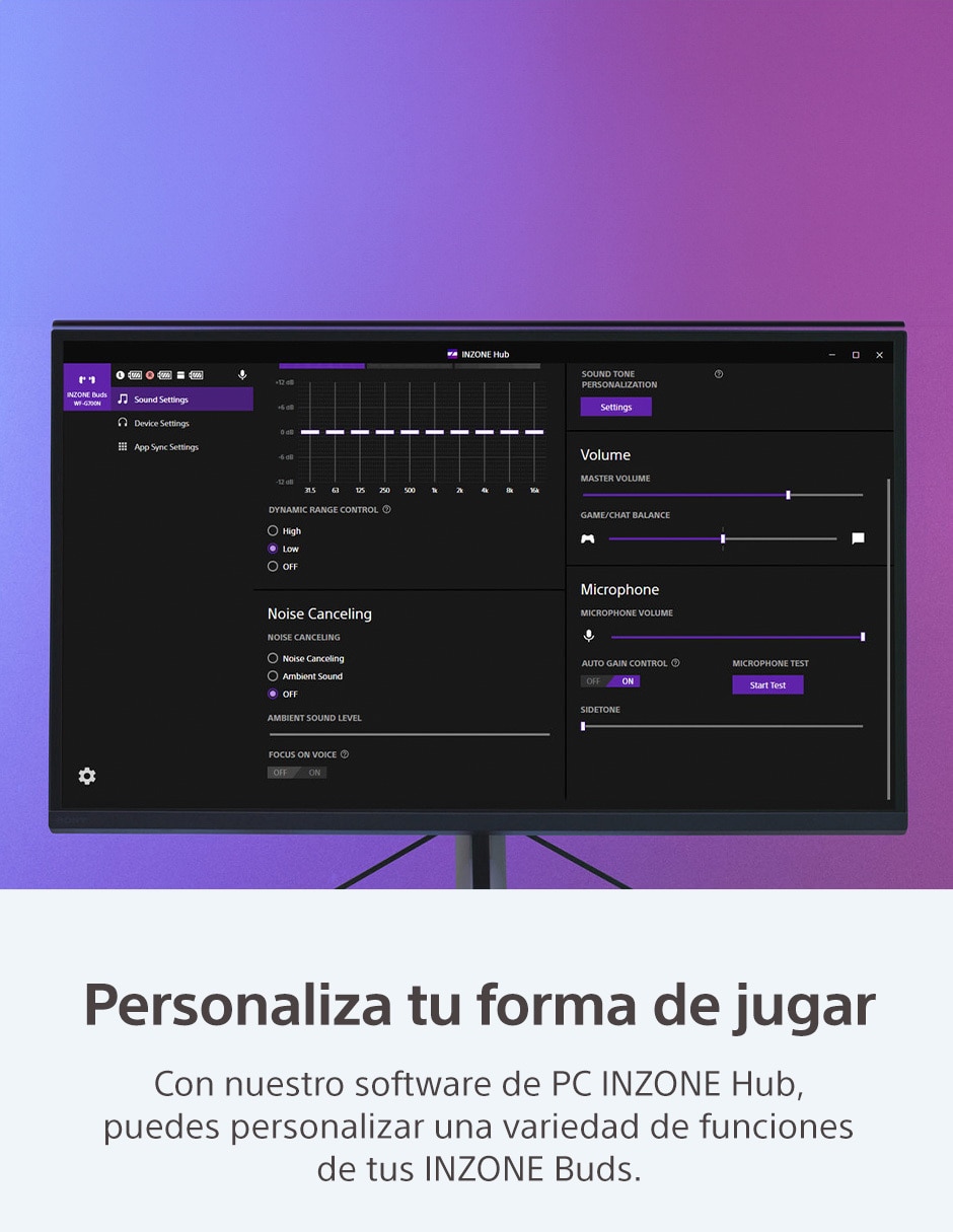 AUDÍFONOS GAMER SONY TRUE WIREL, NEGRO