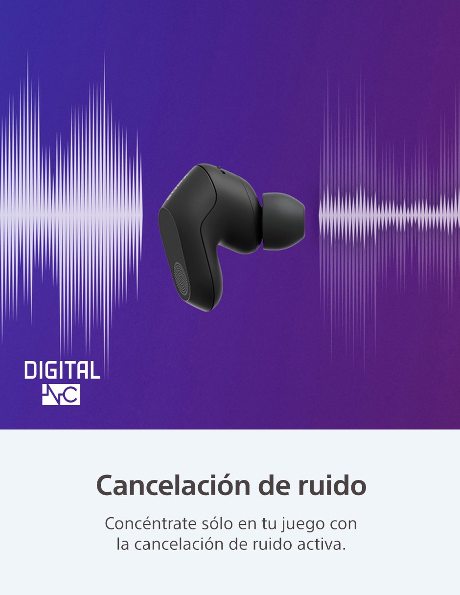 AUDÍFONOS GAMER SONY TRUE WIREL, NEGRO