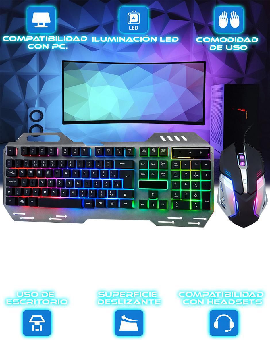 Mouse y teclado K2054 2