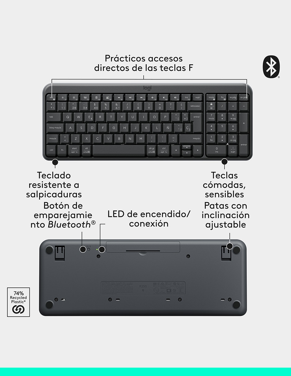 Mouse y teclado MK250 8