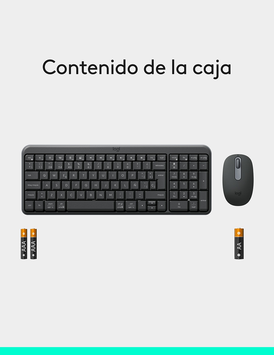 Mouse y teclado MK250 9