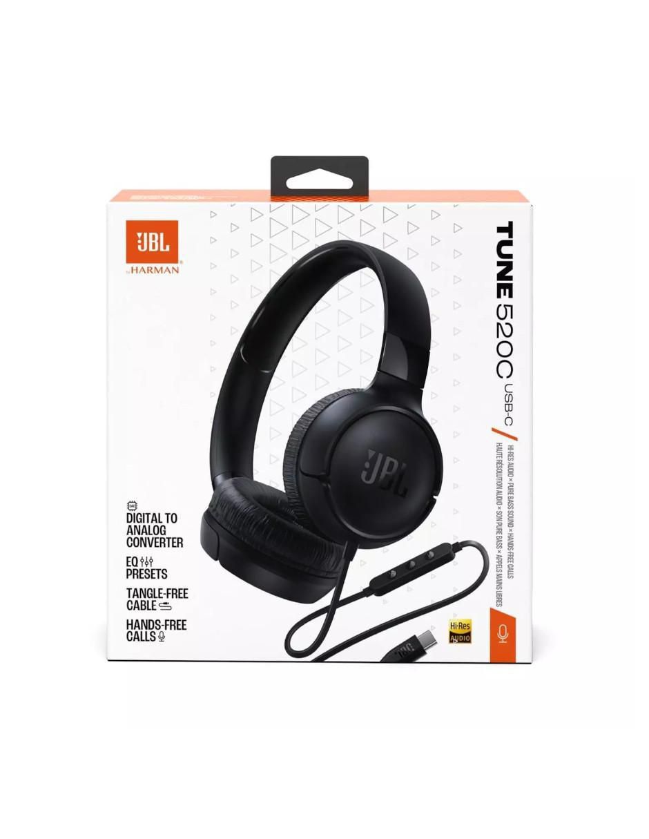 Audífonos On-Ear Jbl Tune 520C mochila alámbricos
