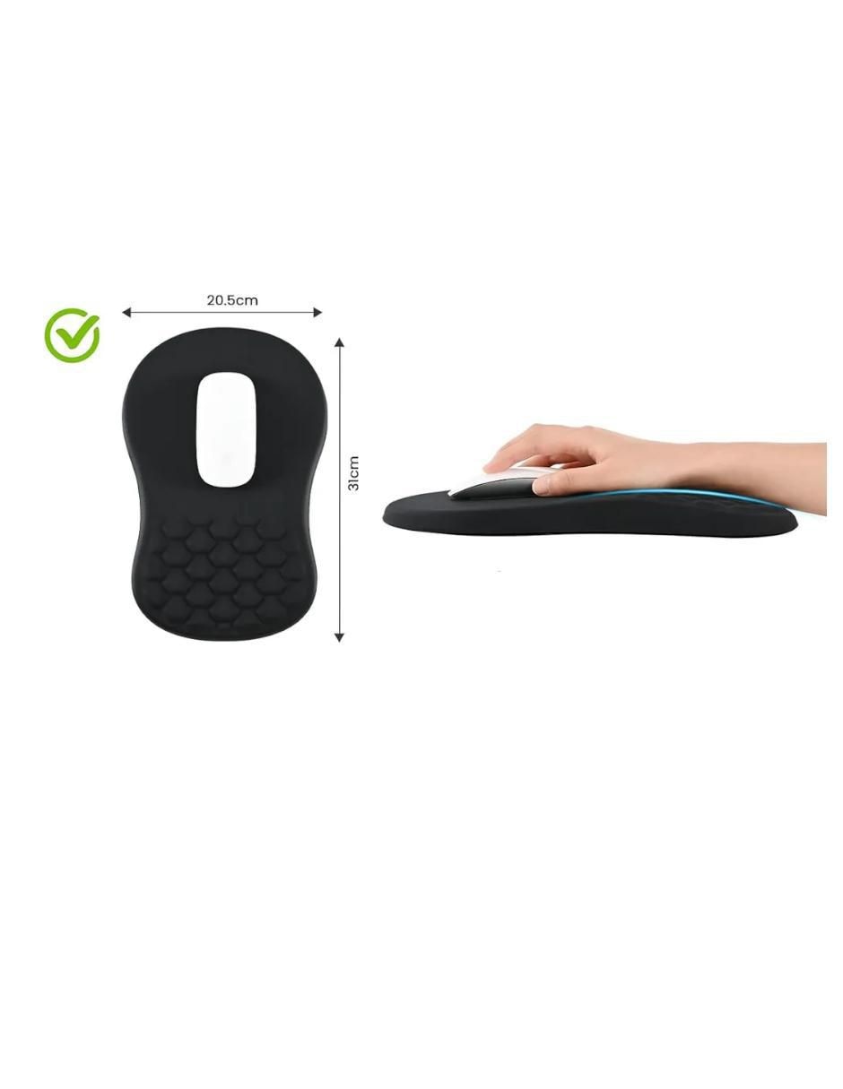 Mouse pad con antideslizante y apoyo para muñeca 2