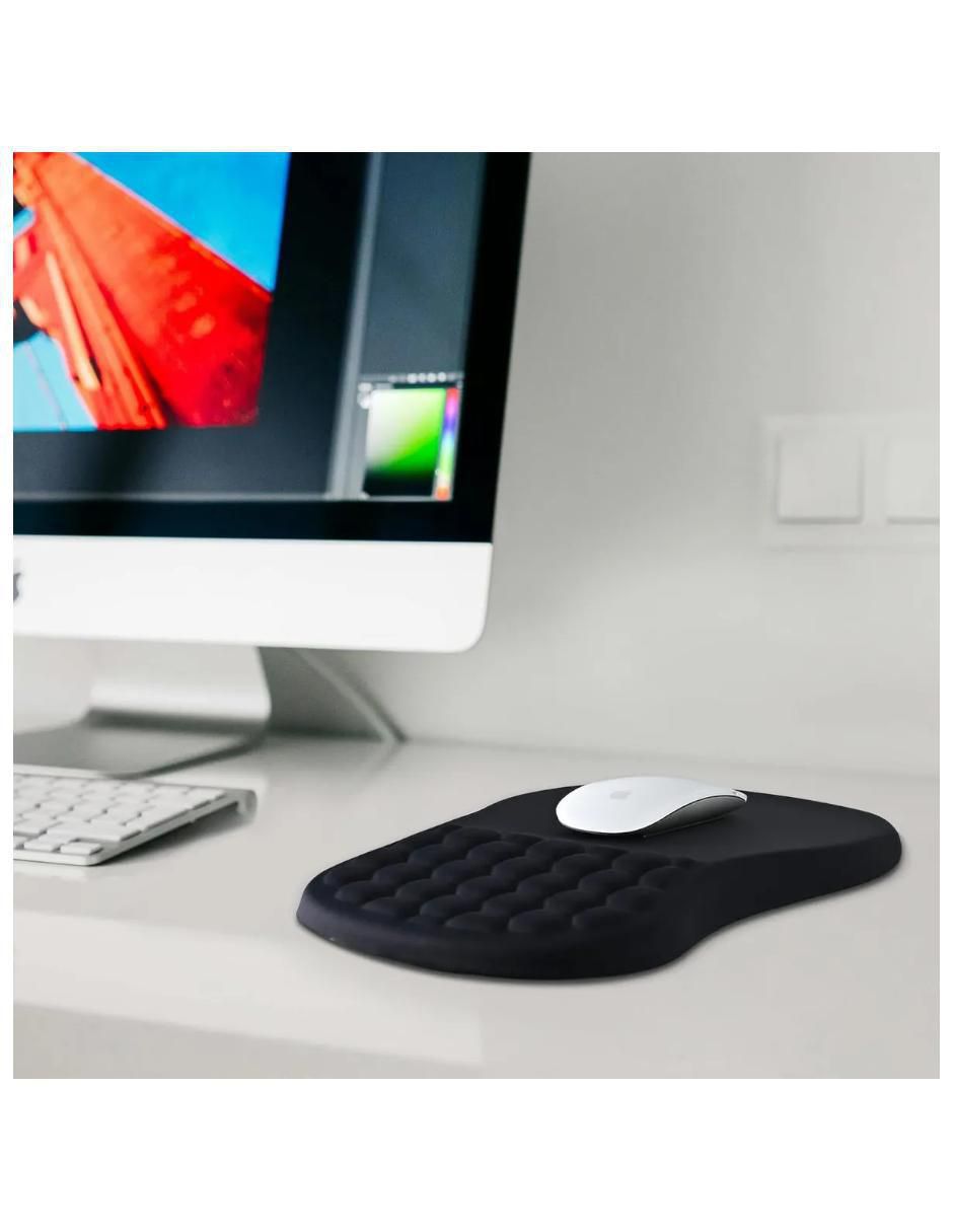 Mouse pad con antideslizante y apoyo para muñeca 4