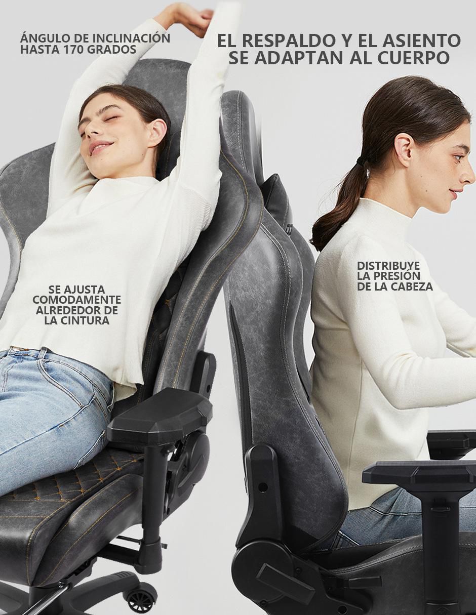 Silla gamer con masajeador LS-6689S 11