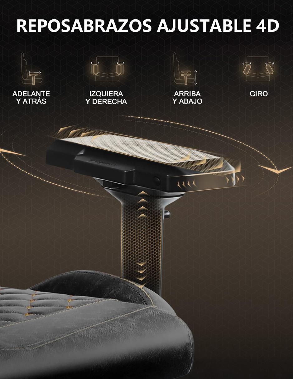 Silla gamer con masajeador LS-6689S 9