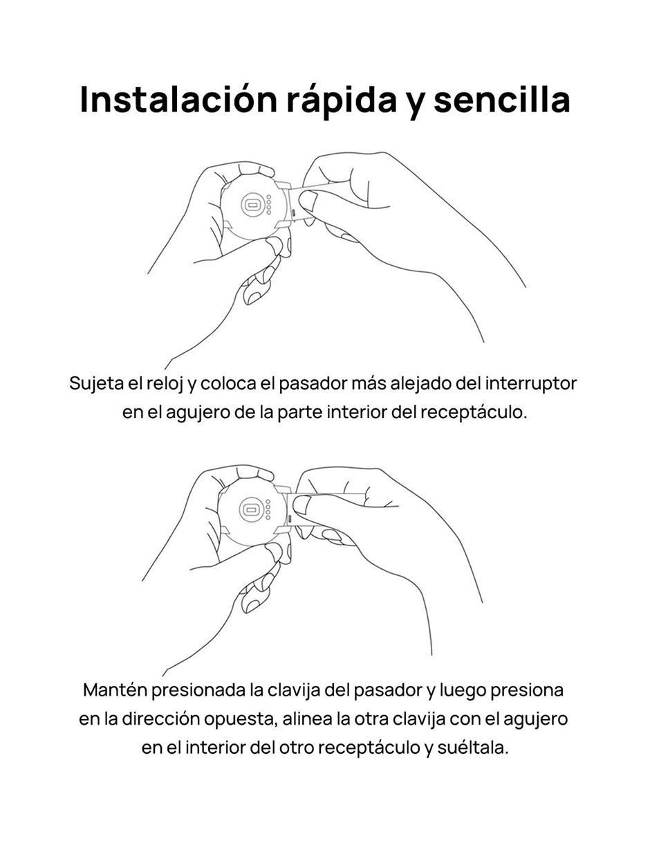 Correa para smartwatch de fluoroelastómero 5