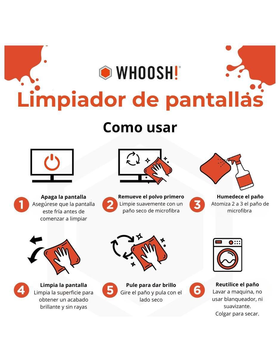 Limpiador de pantallas 4 piezas 8