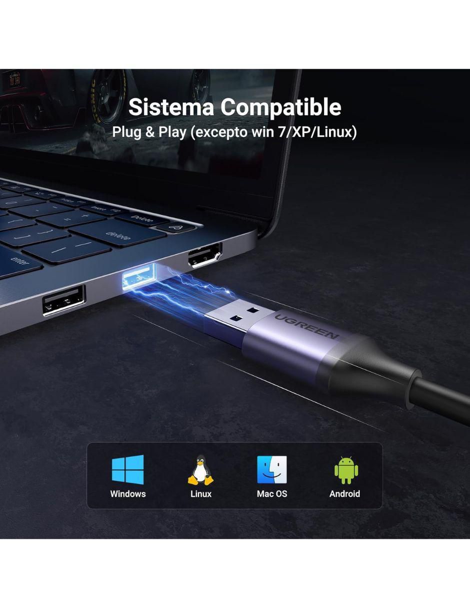 Set de cable ethernet a tipo USB de 0.5 m 8