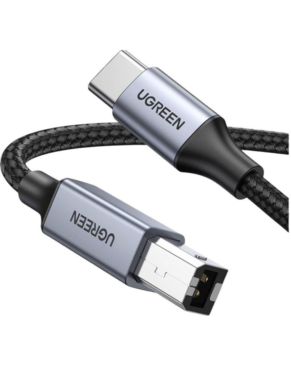 Cable USB C a tipo USB B de 2 m Cable USB C a tipo USB B de 2 m